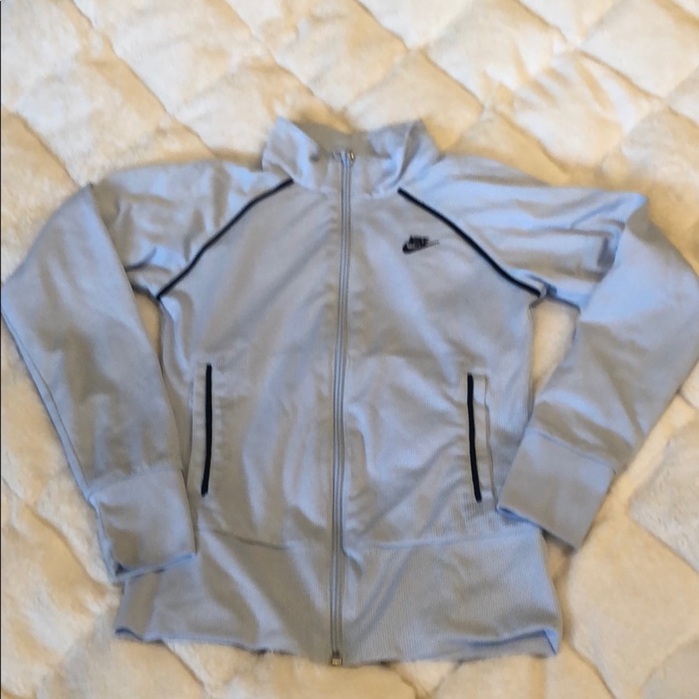 Nike girl’s baby blue full zip jacket